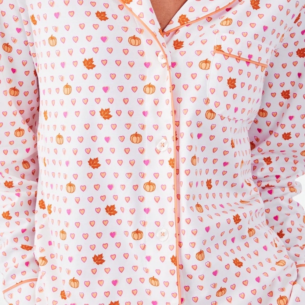 Roller Rabbit Heart and Pumpkin Pajama Set